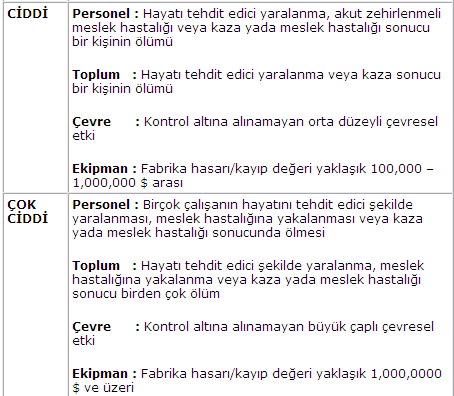 8.7. Risk Değerlendirme Karar Matrisi ( Risk Assessment Decision