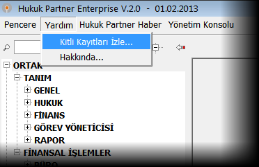 Ana Ekran Hukuk Partner Ana Ekranı 9 bölümden oluşmaktadır Şimdi sırasıyla bu bölümleri inceleyelim Yandaki örneğimizde Hukuk Partner Enterprise V20 Sürümüne ilişkin Ana ekranı görmektesiniz 1 Üst