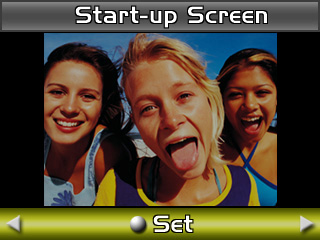 Altmenü Ekran Görünümü Başlangıç Ekranı Start-Up Screen Eğer başlangıç ekranını kişiselleştirmek