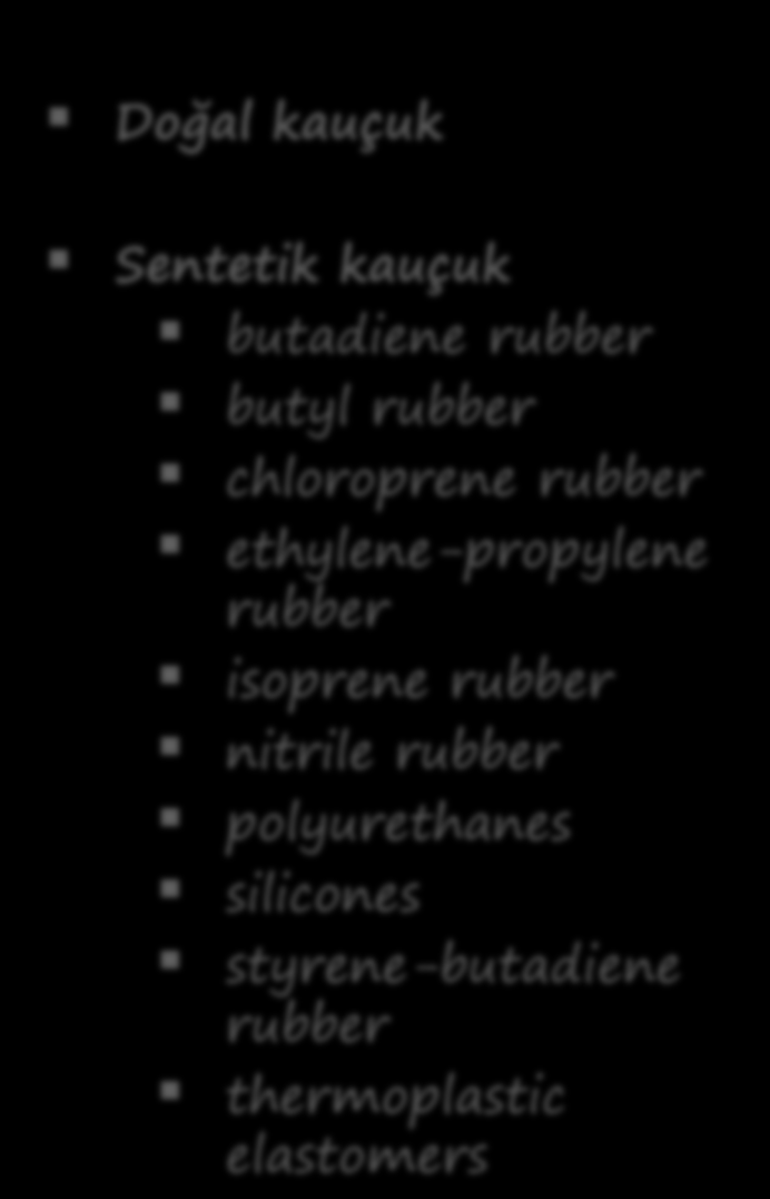 com/plastics/ Sentetik kauçuk butadiene rubber butyl rubber chloroprene rubber ethylene-propylene