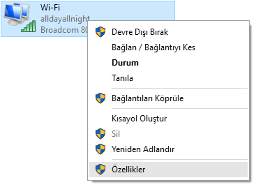 3) Sanal Ağ Oluşturma Bir sanal ağ oluşturmak için, öncelikle paylaşıma hazır bir internet bağlantınız olması gerekir.