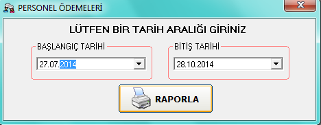 butonuna tıklayarak yeni personel kaydı yapabilirsiniz. butonuna tıklayarak seçmiş olduğunuz bir personel kaydını silebilirsiniz.