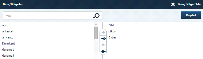 40 Arvento New Web Oluşturduğunuz gruba Bina / Bölge eklemek için ekran sağ köşesinde bulunan tuşuna basıldığında açılan aşağıdaki ekran sayesinde Bina / Bölge grubuna yeni Bina / Bölge ekleyebilir,