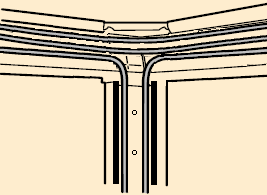 ġekil 1.7 de ise T dirsek kullanarak inen kanala döģenecek kabloların yerleģtirilmesi gösterilmektedir.