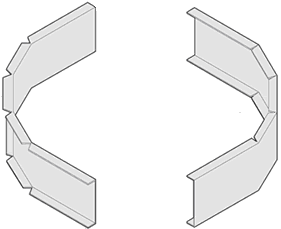 81 de çeģitli kablo kanalı bağlantı kapakları, Resim 2.82 de içbükey ve dıģ bükey dönüģ kapakları görülmektedir. Resim 2.81: Kanal bağlantı kapakları Resim 2.