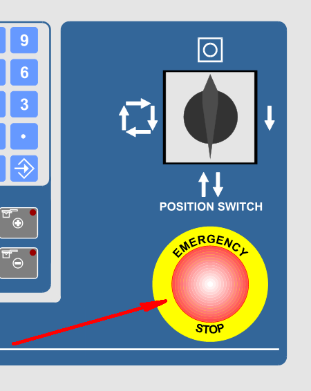 Acil durumlarda Kontrol paneli ya da start pedalı üzerindeki STOP butonuna basınız.