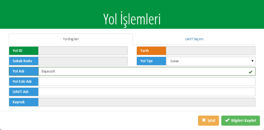 4.3. Yol Çizim Araçları menüsünden Yol seçeneğini seçtiğimizde Çizim Araçları seçeneği Yol olarak değişir. Harita üzerinde istenen yere yol çizgisinin çizilmesi bu araç ile gerçekleştirilebilir.