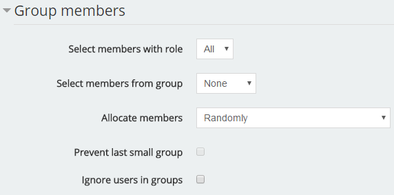 grupların Group 1, Group 2 şeklinde sıralanmasını sağlacayacaktır.