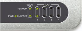 5 Aygıtla birlikte verilen UTP ağ kablosunu yönlendirici üzerindeki LAN bağlantı noktalarından birine bağlayın.