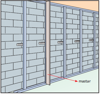 GİYDİRME DUVAR 3.2.4. Agrafların sabitlenmesi Giydirme duvarıyla yapı duvarı arasındaki uzaklığa göre seçilen uzunlukta agraflar, dübel ve vida kullanılarak duvara sabitlenir.