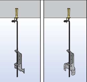 ASMA TAVAN 4.2.7. Çelik dübellerin sabitlenmesi Belirlenen yerler matkapla delinir. Çelik dübeller çekiçle deliklere çakılır ve altlarında bulunan somun yardımıyla sıkılır. Resim 2.