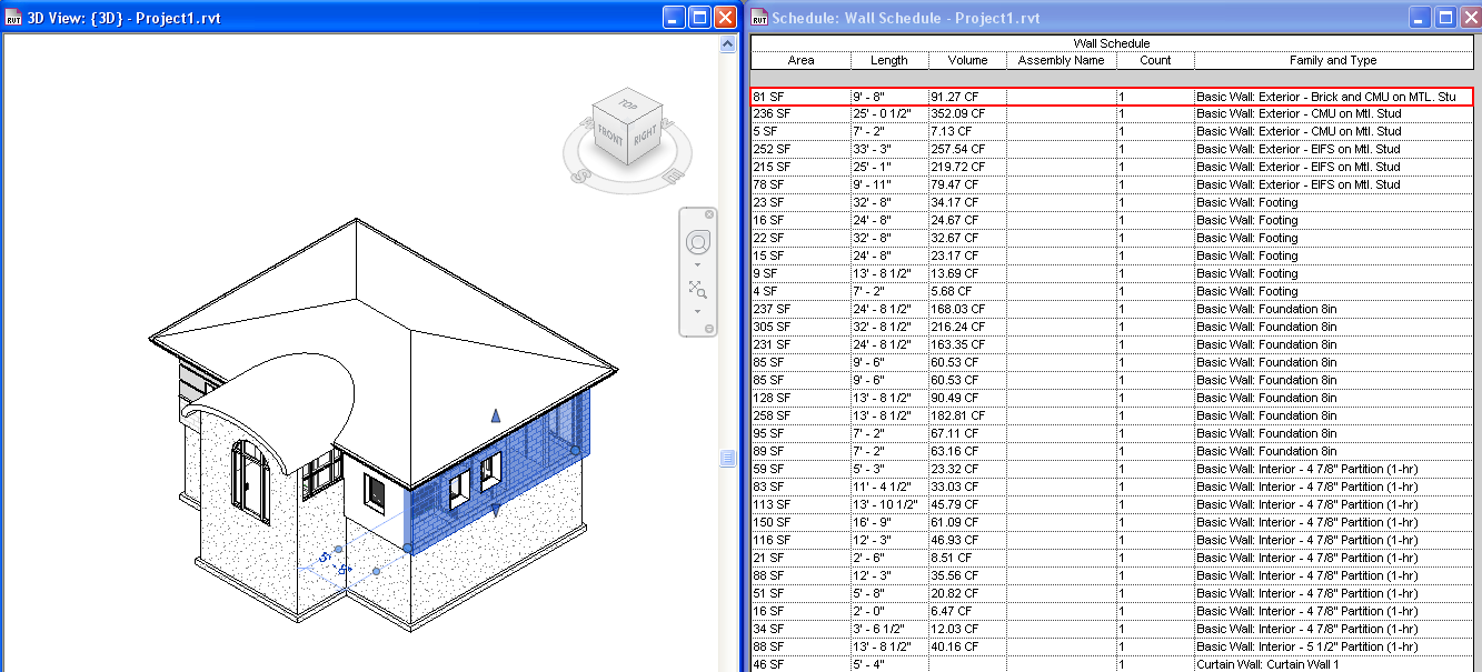 BIM temel bileşenleri Nitelikler Revit : Bir nesneye harici bir