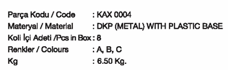 KIVANÇ KOLTUK AYAKLARI TAM-AKS KAP.KAX0001-0130 KAP.