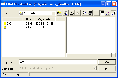 Bölüm 1 Kurallar, Ana kalıplar çağırma Böl.1 3 Biçki Sistemi seç dialoğu Bu Ders kitabında bulunan tüm örnekler ve çalışmalar Optimass (Basis_D) Biçki Sistemi ile yapılmıştır.