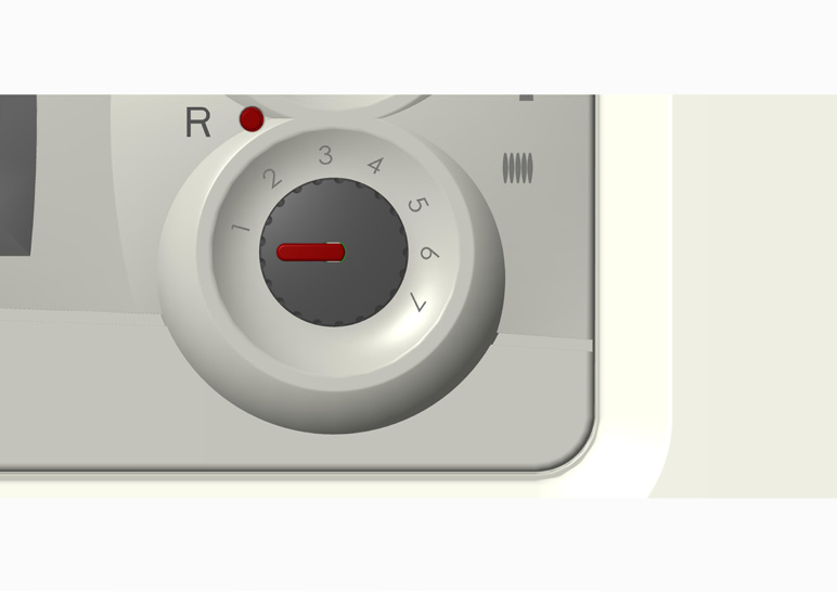 ayarlamasına yarar (Bkz. Şekil5). Sıcak kullanım suyu ayar düğmesinin kırmızı göstergeci 1 rakamının altını gösterdiği sürece kombi kapalı durumdadır.