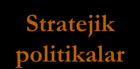 Stratejik politikalar sıkı Operasyonel kontrol sıkı gevşek