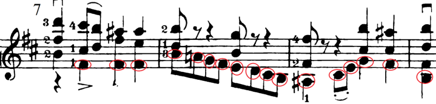 AKÜ AMADER / SAYI 2 130 Bu kapris ABA 3 Bölmeli Şarkı formundadır. Kaprisin A bölmelerinde Bach ın prelüd ve füglerindeki yapıya benzer bir yapı vardır ve bu kısımlar 3 seslidir.