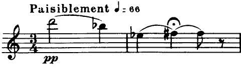 AKÜ AMADER / SAYI 2 47 Örnek 1: Francis Poulenc in Obua ve Piyano Sonatı nın 1.Bölümü 1-2.