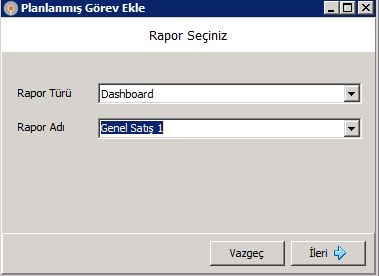 3.2. Dashboard Planlanmış Görevler Dashboard sadece pdf formatında planlanmış görevlere eklenerek, otomatik gönderimi sağlanabilir.