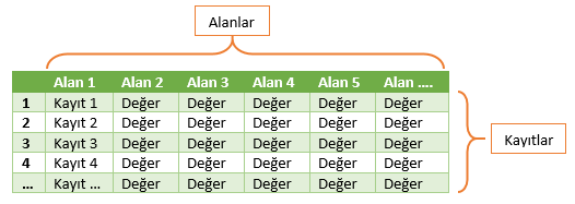 verilerini kullanmasına izin verir. Böylece diğer uygulamalar veri tabanını veri deposu olarak kullanır.