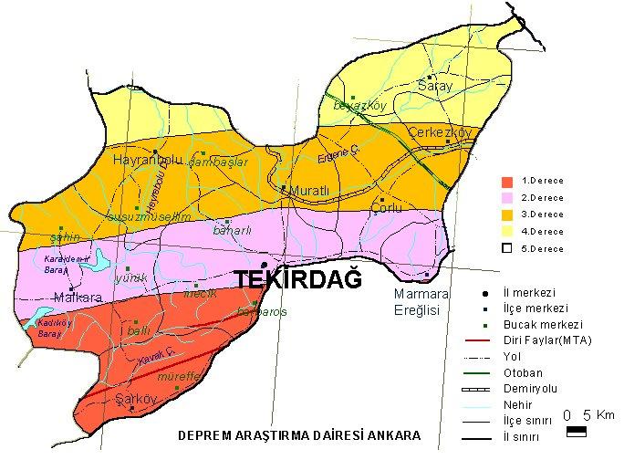 2.2. PARSELLERİN ARAZİ YAPISI Parseller, Tekirdağ İli, Saray İlçe sınırları dahilinde 131