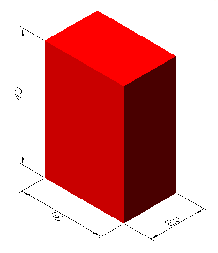 : _box Specify corner of box or [Center] <0,0,0>: (Bir başlangıç noktası seçilir.