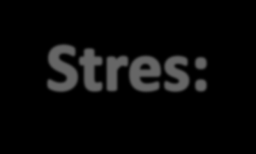 Stres sonrası sempatik sinir sistemi uyarılır