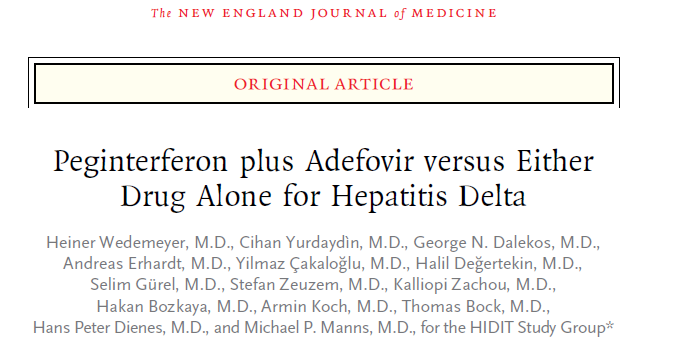 Randomize, etkinlik ve güvenilirlik çalışması Süre: 48 hafta Tedavi kolları: peginterferon alfa-2a + adefovir dipivoxil : 31 0lgu peginterferon alfa-2a+ plasebo: 29 olgu adefovir dipivoxil: 30 olgu