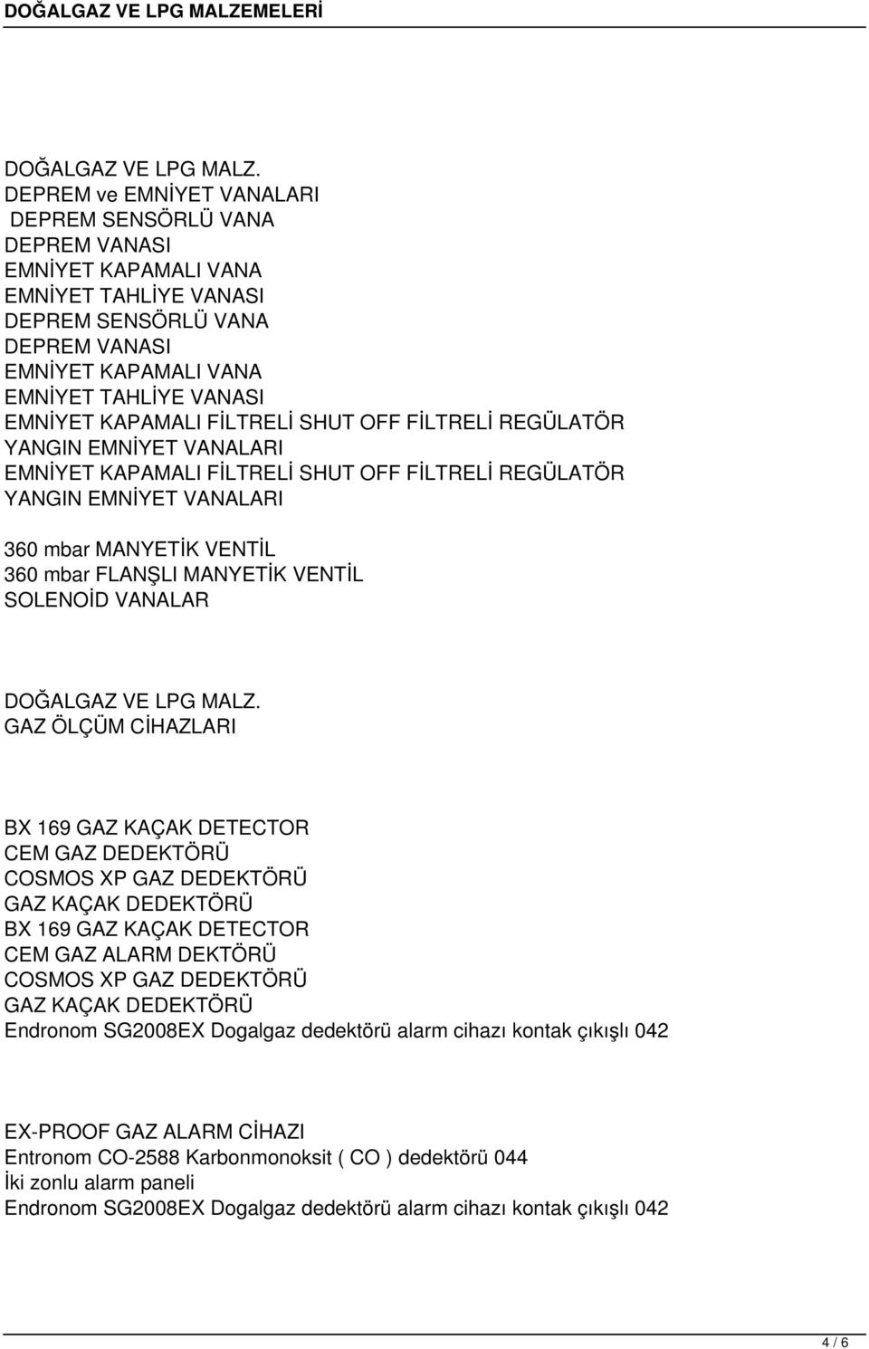 DOĞALGAZ VE LPG MALZEMELERİ DOĞALGAZ SAYAÇLARI - PDF Ücretsiz indirin