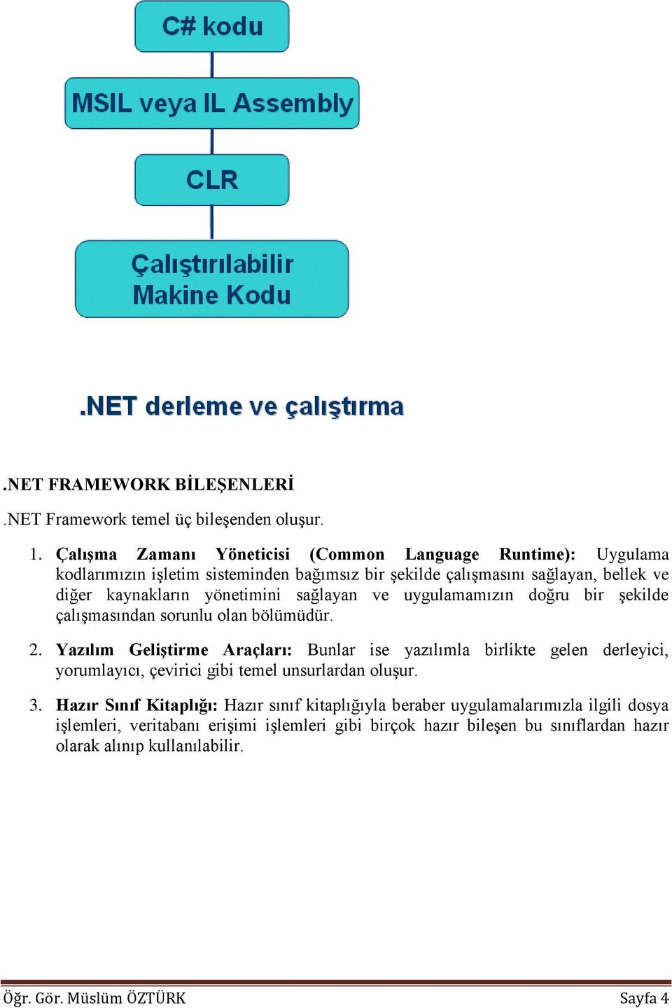 yönetimini sağlayan ve uygulamamızın doğru bir şekilde çalışmasından sorunlu olan bölümüdür. 2.