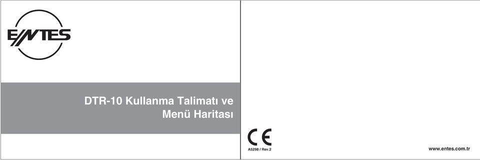 DTR-10 Kullanma Talimatý ve Menü Haritasý - PDF Free Download