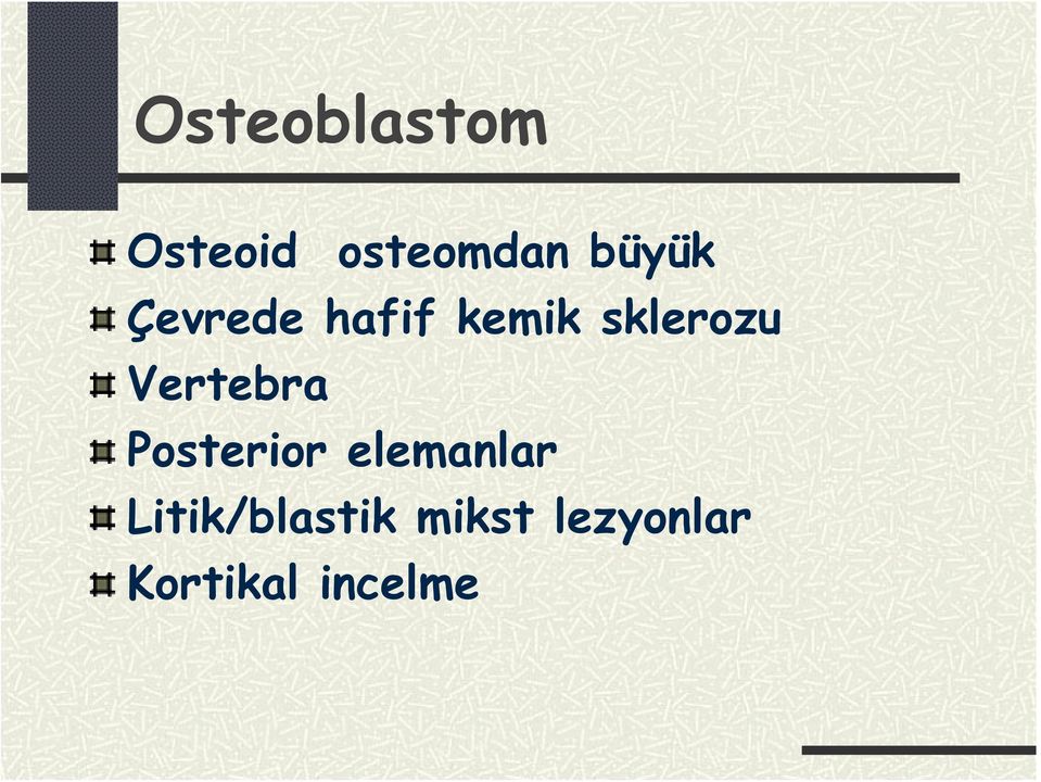 Vertebra Posterior elemanlar