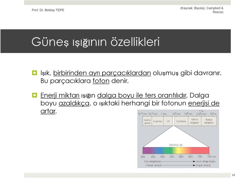 Bu parçacıklara foton denir.