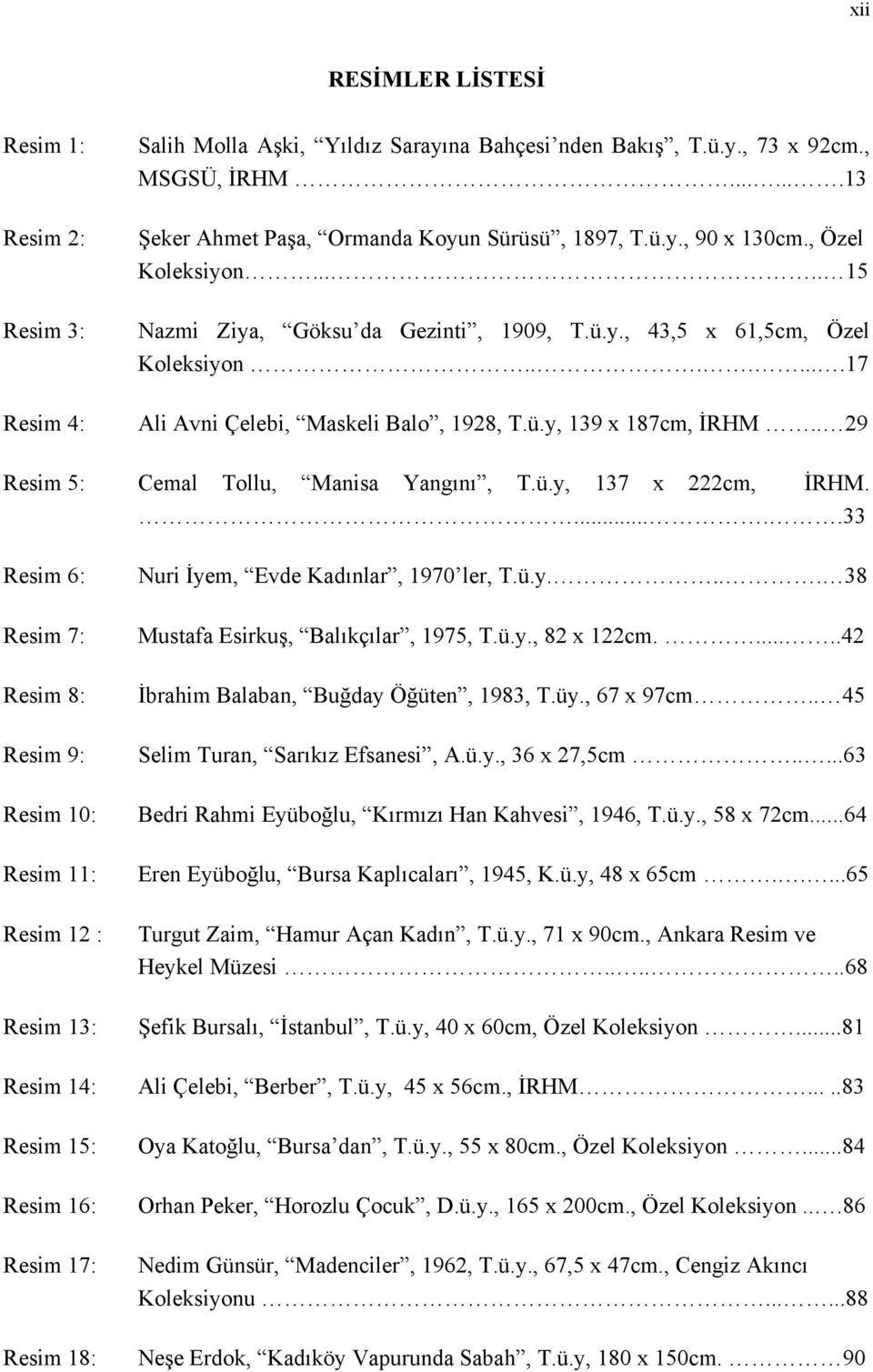 . 29 Resim 5: Cemal Tollu, Manisa Yangını, T.ü.y, 137 x 222cm, İRHM......33 Resim 6: Resim 7: Resim 8: Resim 9: Resim 10: Resim 11: Resim 12 : Resim 13: Nuri İyem, Evde Kadınlar, 1970 ler, T.ü.y.... 38 Mustafa Esirkuş, Balıkçılar, 1975, T.