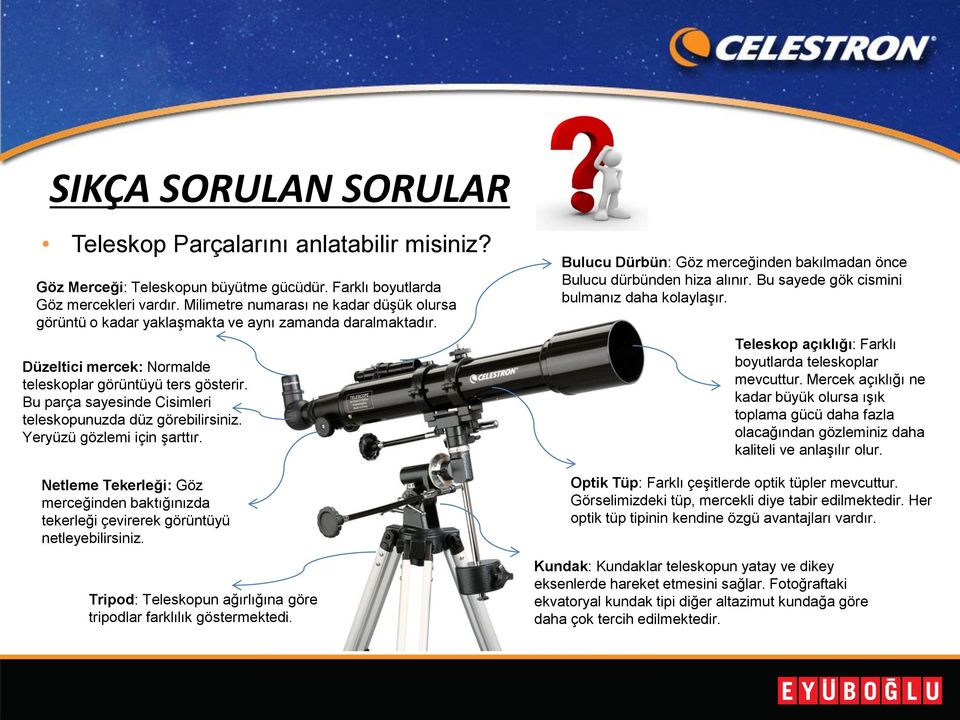 CELESTRON Teleskop Eğitimi - PDF Free Download