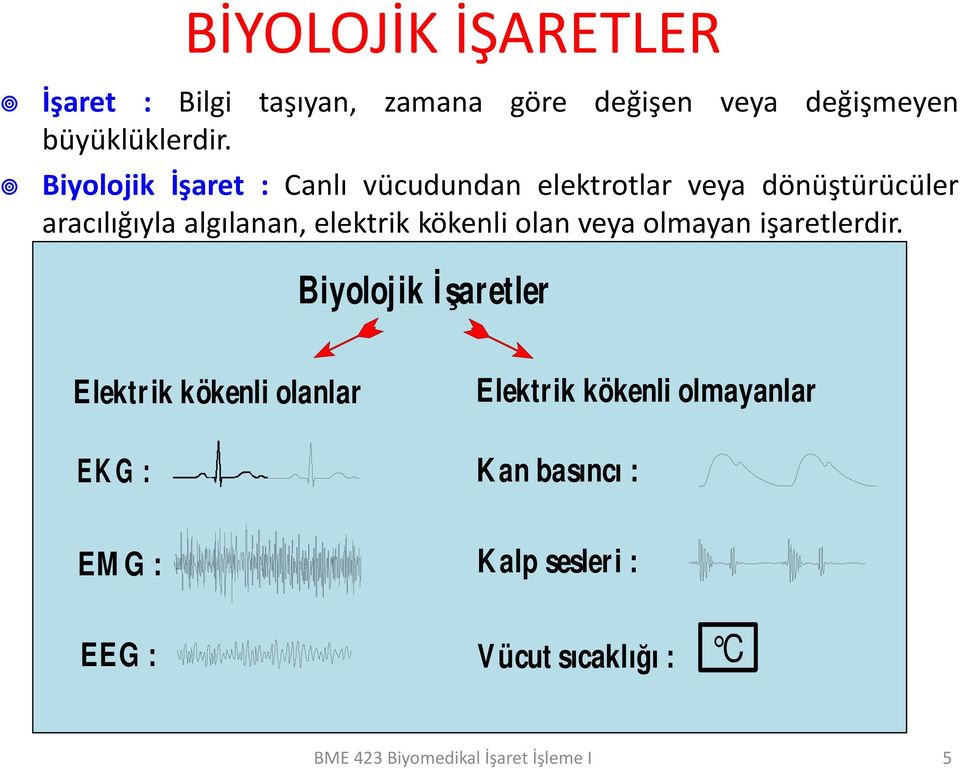 kökenli olan veya olmayan işaretlerdir.