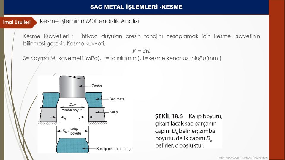 için kesme kuvvetinin bilinmesi gerekir.