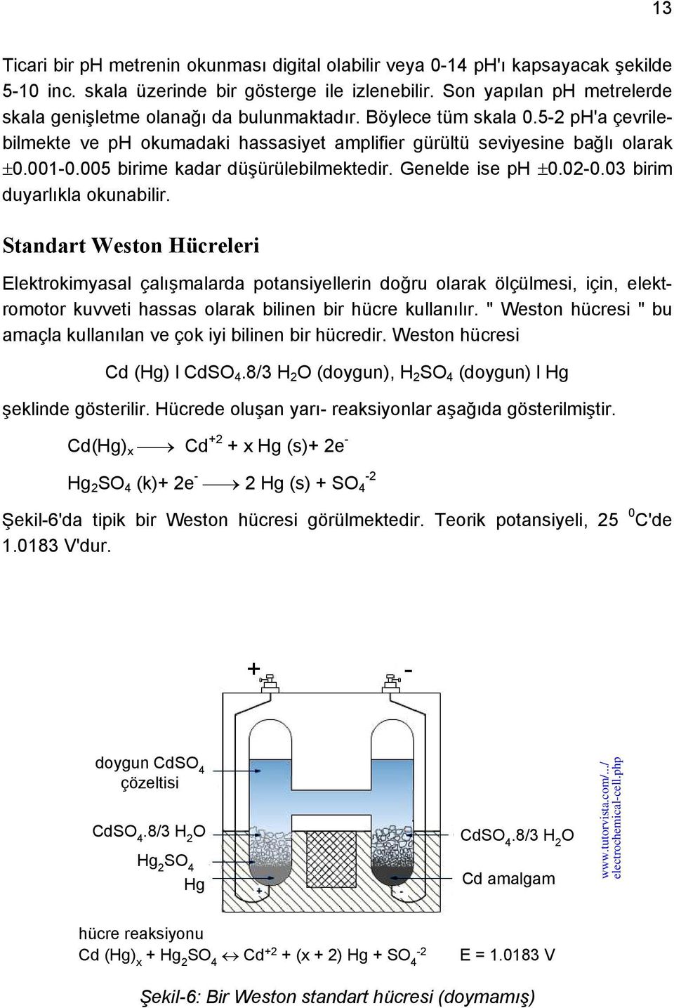 005 birime kadar düşürülebilmektedir. Genelde ise ph 0.02-0.03 birim duyarlıkla okunabilir.