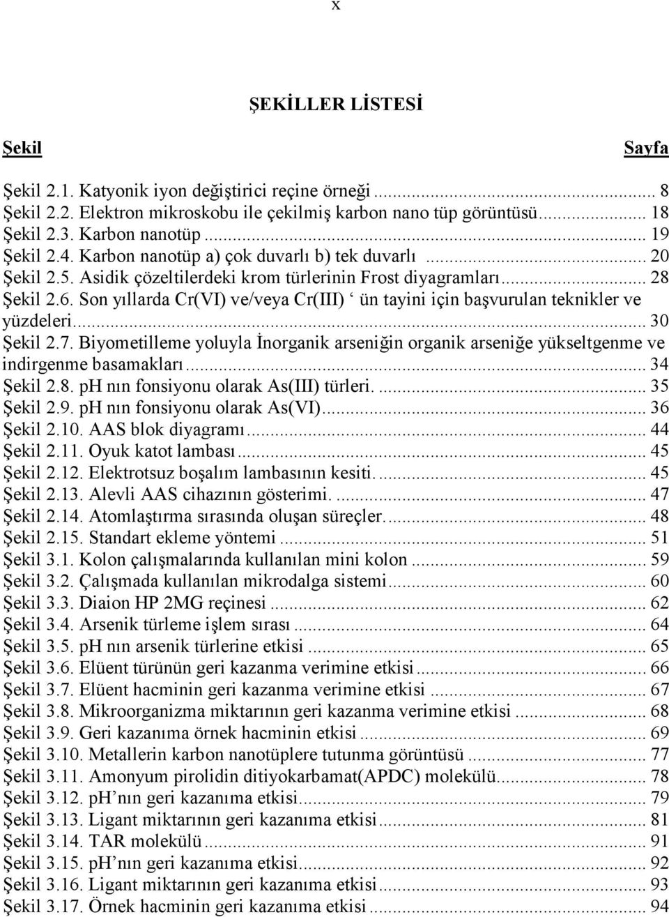 Son yıllarda Cr(VI) ve/veya Cr(III) ün tayini için başvurulan teknikler ve yüzdeleri... 30 Şekil 2.7. Biyometilleme yoluyla Đnorganik arseniğin organik arseniğe yükseltgenme ve indirgenme basamakları.