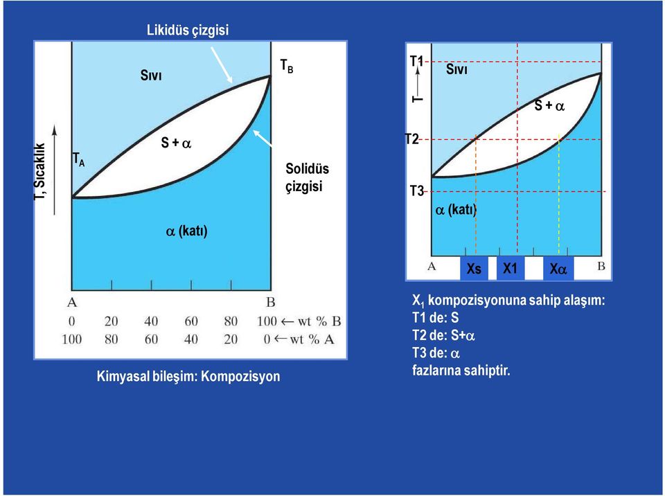 Kimyasal bileşim: Kompozisyon X 1 kompozisyonuna