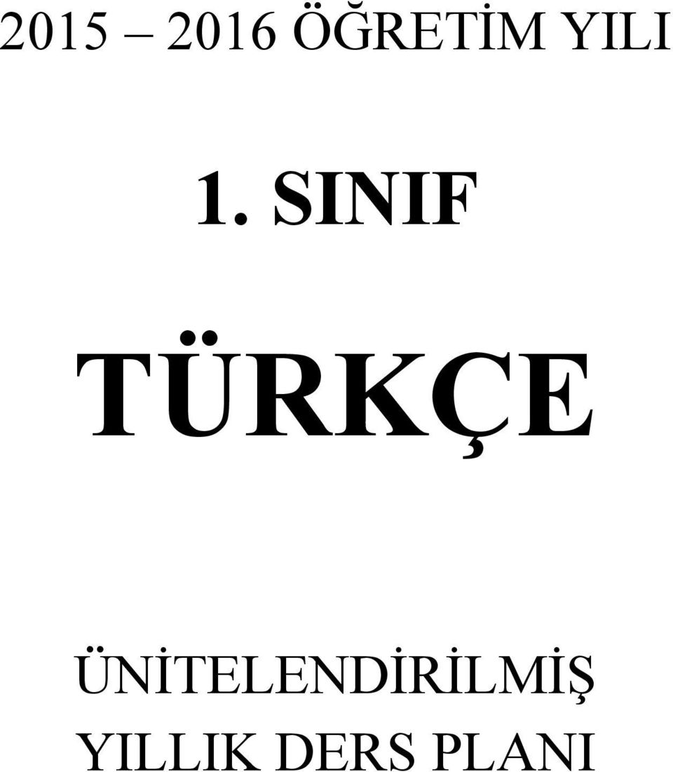 SINIF TÜRKÇE