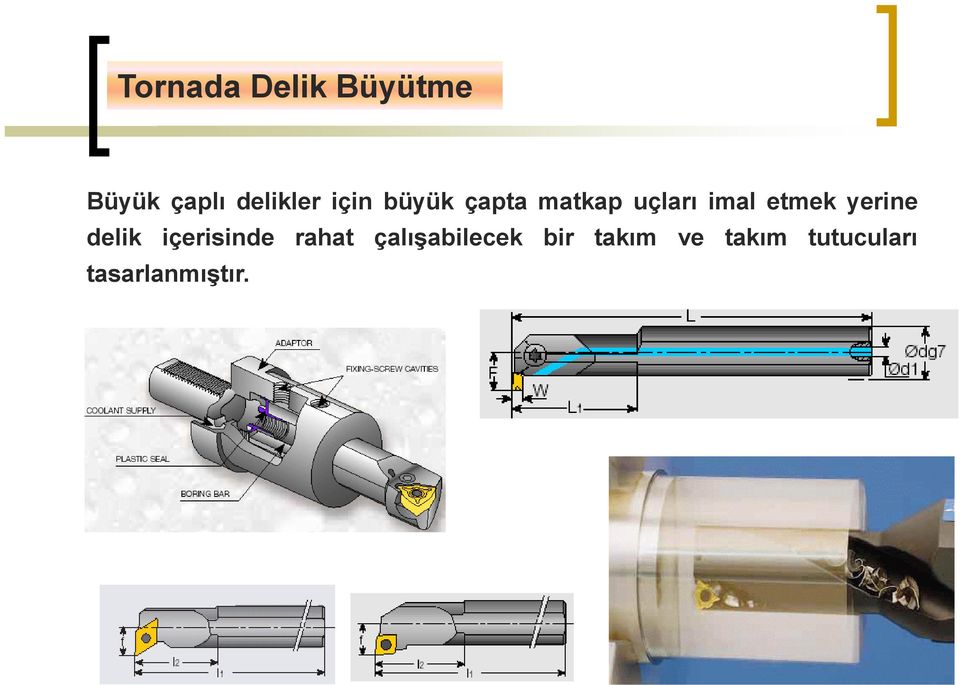 yerine delik içerisinde rahat çalışabilecek