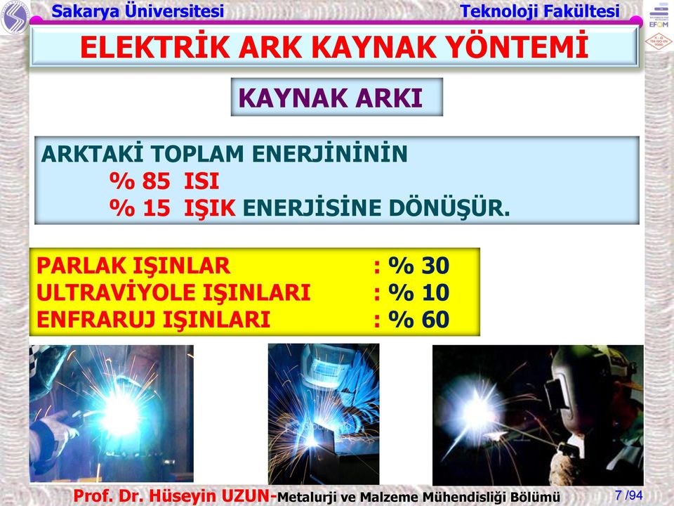 PARLAK IŞINLAR : % 30 ULTRAVİYOLE IŞINLARI : % 10