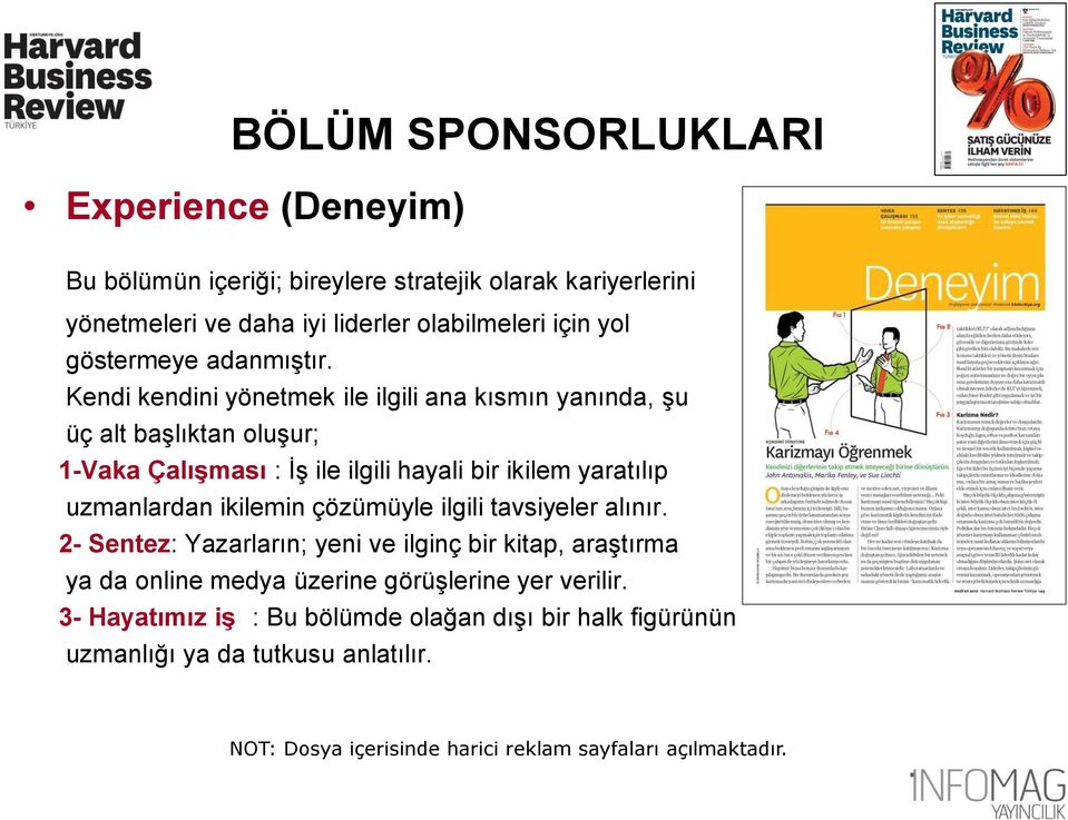 Kendi kendini yönetmek ile ilgili ana kısmın yanında, şu üç alt başlıktan oluşur; 1-Vaka Çalışması : İş ile ilgili hayali bir ikilem yaratılıp uzmanlardan