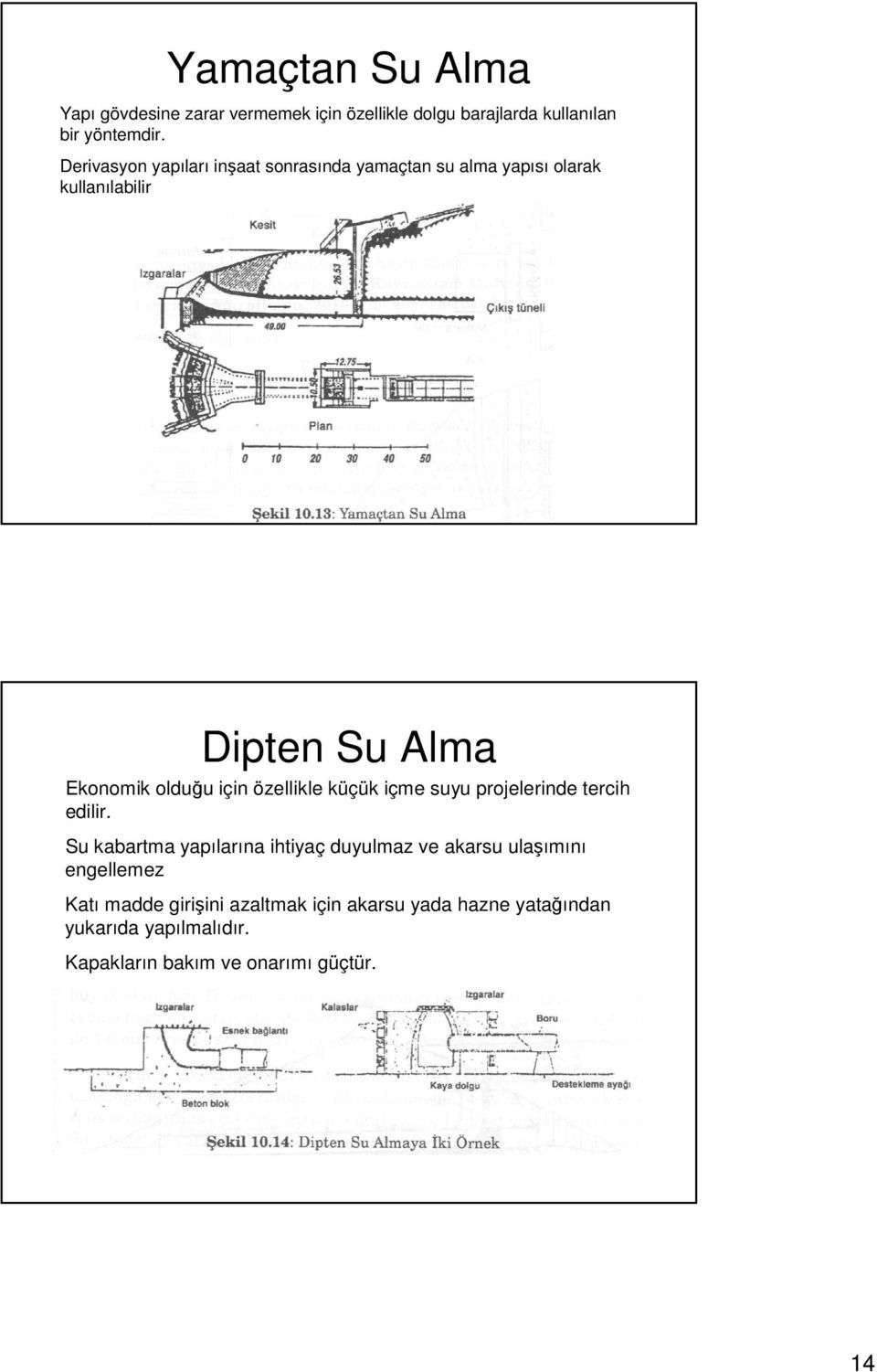 için özellikle küçük içme suyu projelerinde tercih edilir.