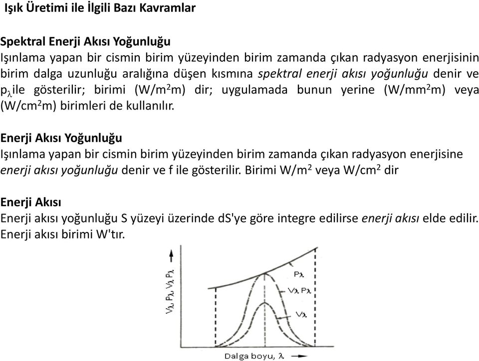 birimleri de kullanılır.