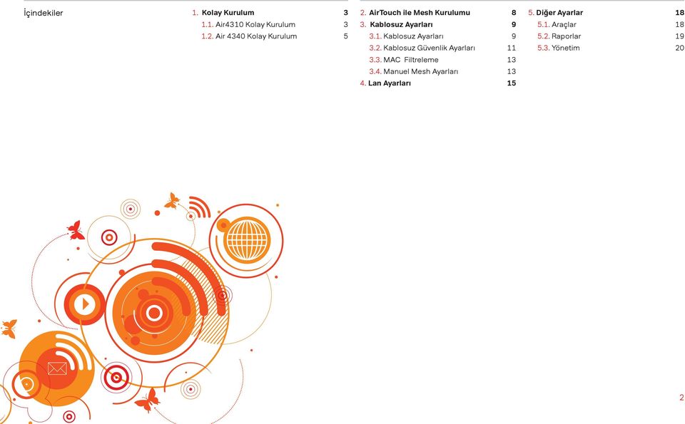 3. MAC Filtreleme 13 3.4. Manuel Mesh Ayarları 13 4. Lan Ayarları 15 5.