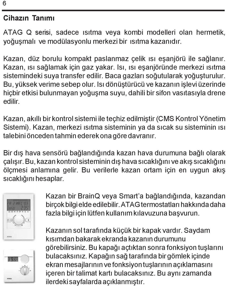 ATAG Q Serisi Yoðuþmalý Kombi/Kazan - PDF Ücretsiz indirin