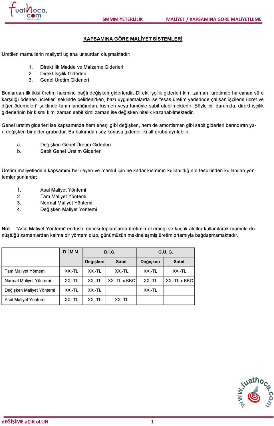 Direkt işçilik giderleri kimi zaman üretimde harcanan süre karşılığı ödenen ücretler şeklinde belirlenirken, bazı uygulamalarda ise esas üretim yerlerinde çalışan işçilerin ücret ve diğer ödemeleri