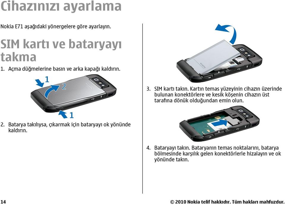 Nokia E71 Kullanım Kılavuzu. Baskı 5 - PDF Ücretsiz indirin